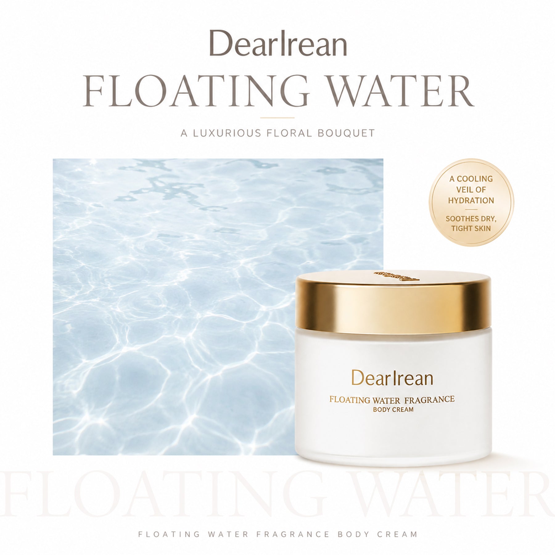 Dear Irean Crème pour le corps flottante glamour parfumée 180 g
