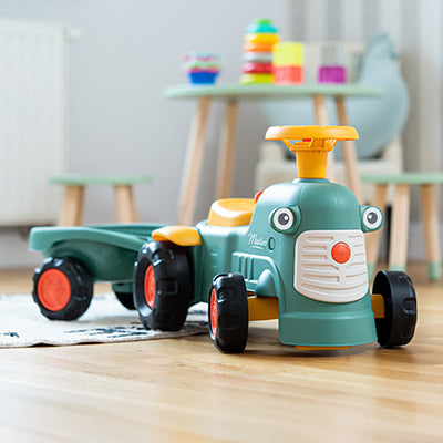 Falk Tracteur porteur jouet Maurice - Les petits jardiniers - 95 x 31 x 36 cm - 1