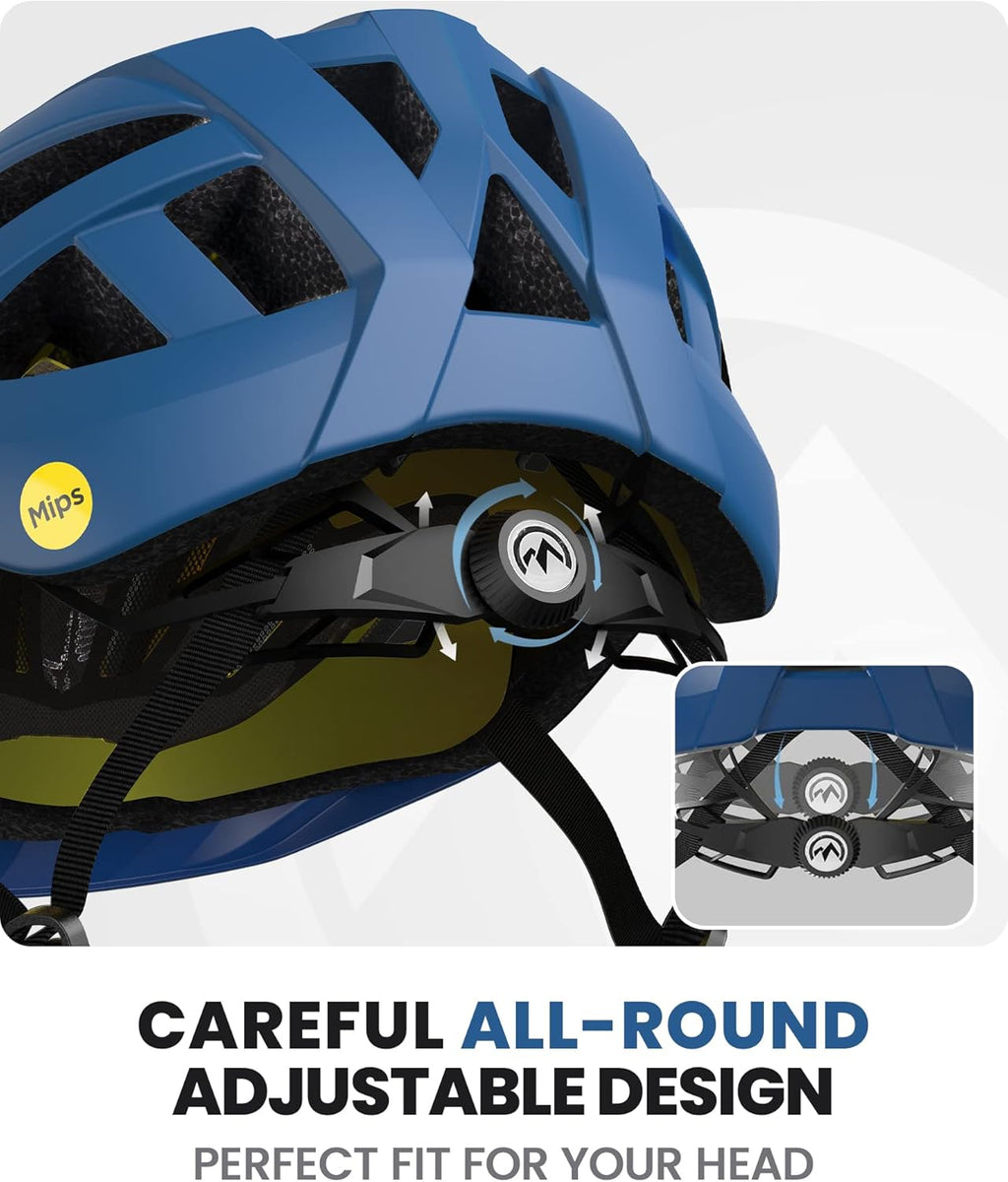 OutdoorMaster MIPS Gem I Casque de vélo de loisir adulte - Chaussée Bleu océan, M