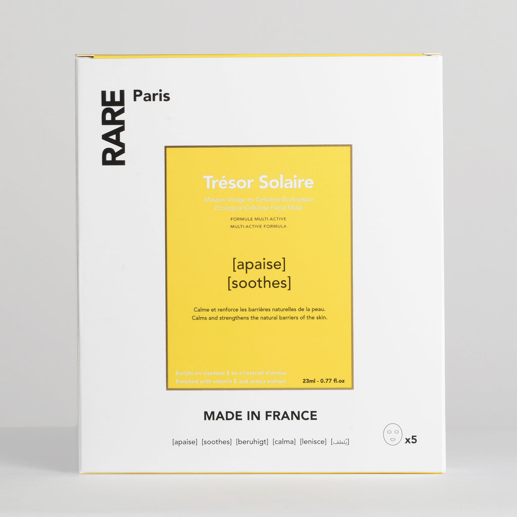 RARE Paris Trésor Solaire Boîte de Masques (5 Feuilles)