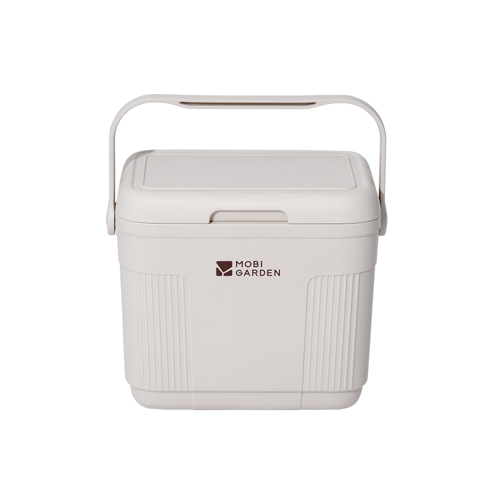 Mobi Garden, isotherme portable, glacière de qualité alimentaire, boîte de rangement pour pique-nique en camping-car, 10 L, blanc, isolation longue durée, rangement grande capacité