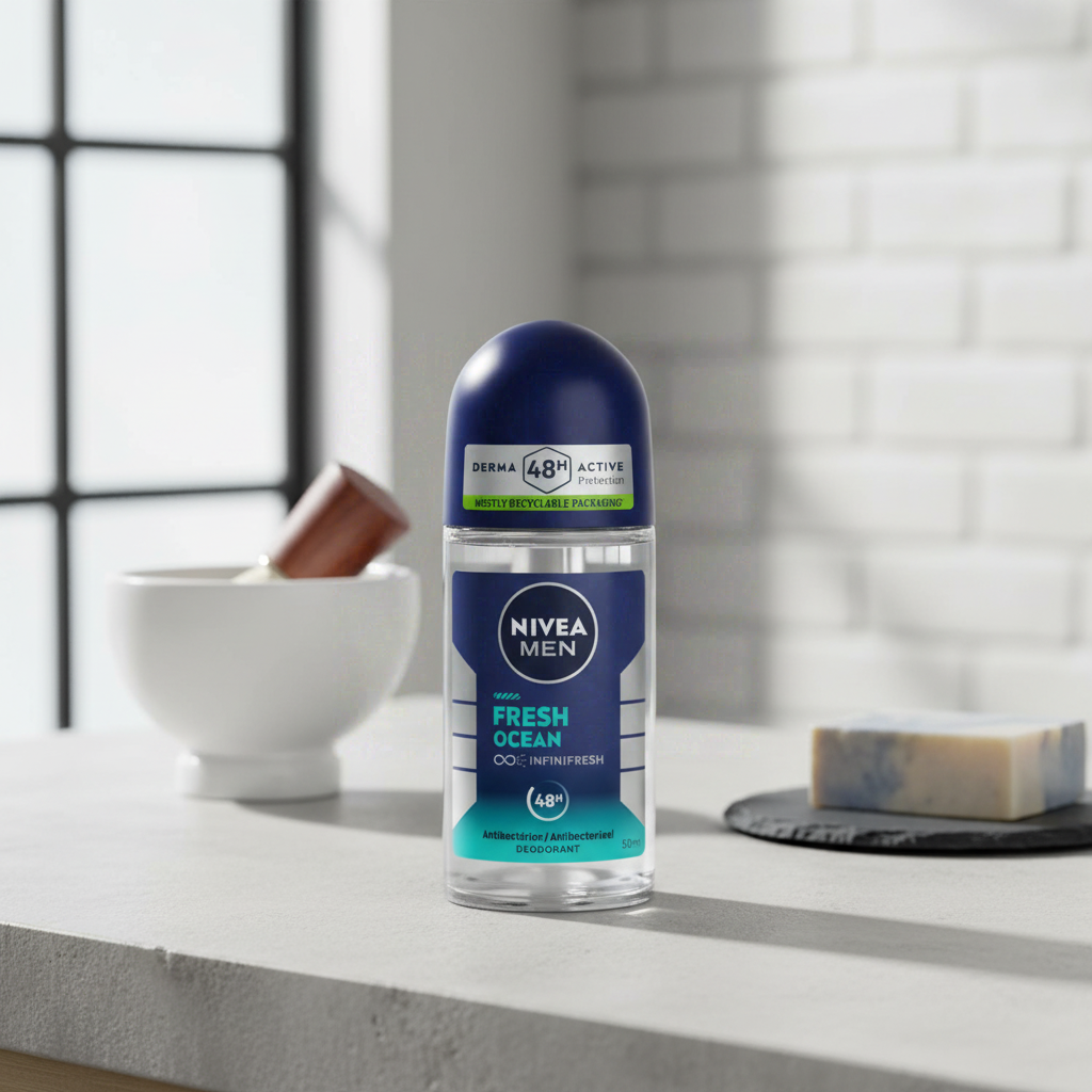 NIVEA MEN Déodorant Aisselles Fresh Ocean Protection 48h Bille 50ml