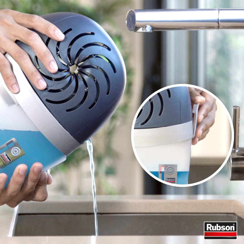 Rubson – AERO 360° Recharges en tabs parfum lavande relaxante, recharges pour absorbeur d'humidité, ultra absorbantes et anti odeurs, 4 x 450 g