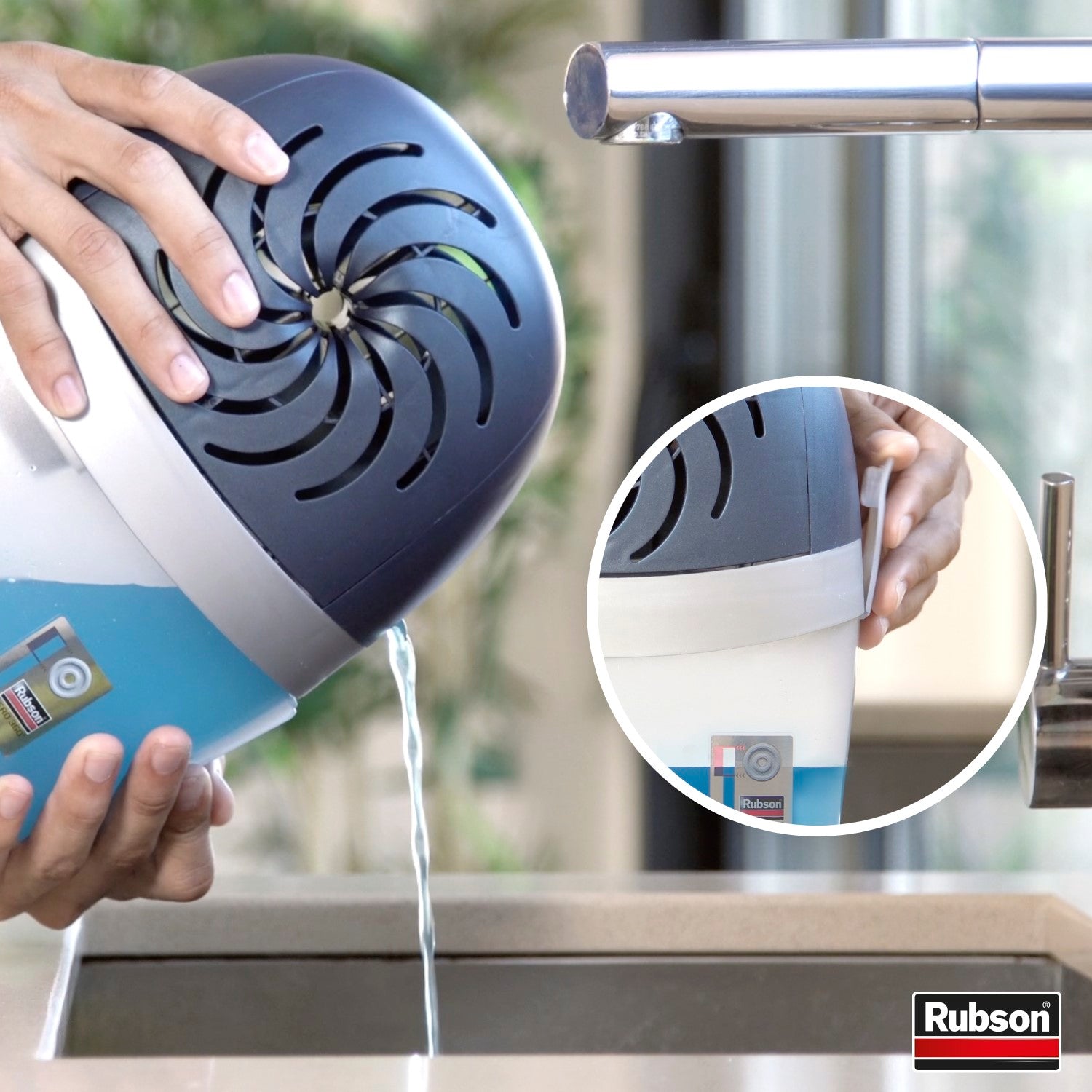 Rubson – AERO 360° Recharges en tabs parfum lavande relaxante, recharges pour absorbeur d'humidité, ultra absorbantes et anti odeurs, 4 x 450 g