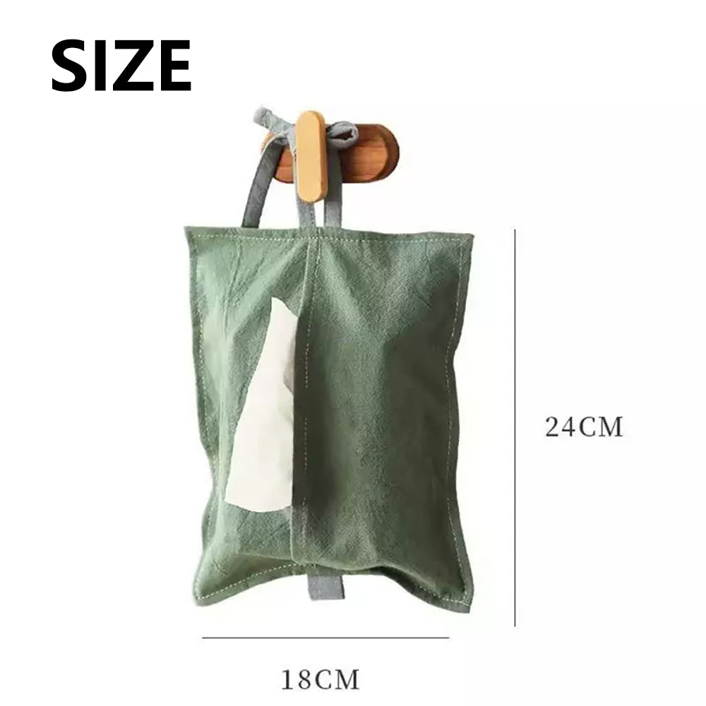 WhereHike 1 pièce Sac à mouchoirs portable, Distributeur de mouchoirs à suspendre pour plusieurs endroits, Vert