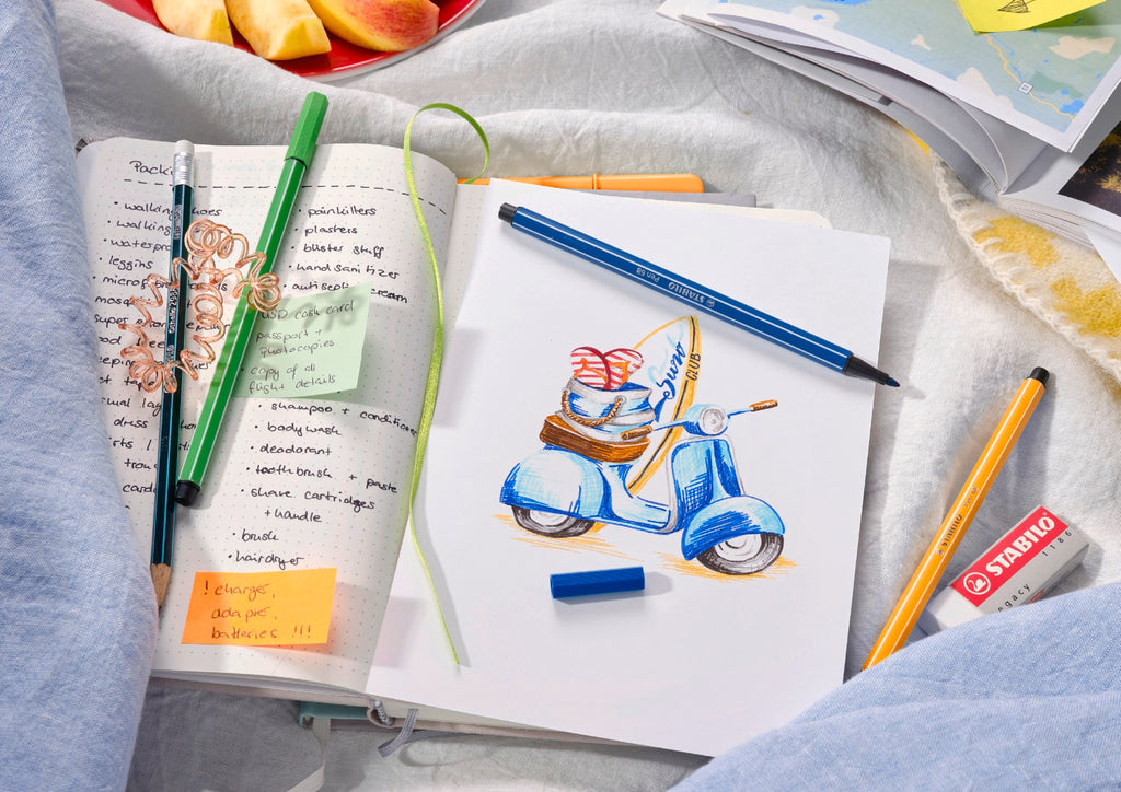STABILO Pen 68 ARTY Coffret de 30 stylos-feutres de qualité premium à pointe fine