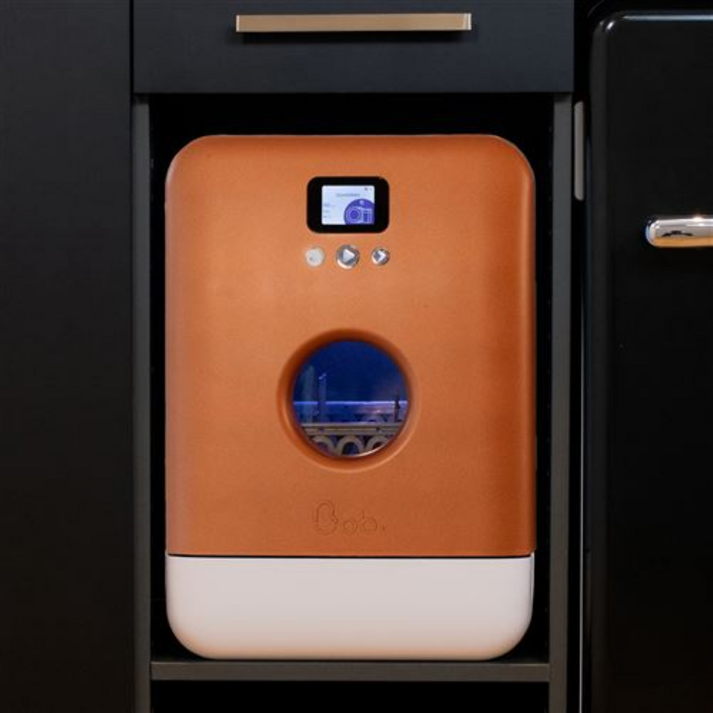 Bob Lave-vaisselle compact écologique avec pack toutes options - Blanc/Cuivre