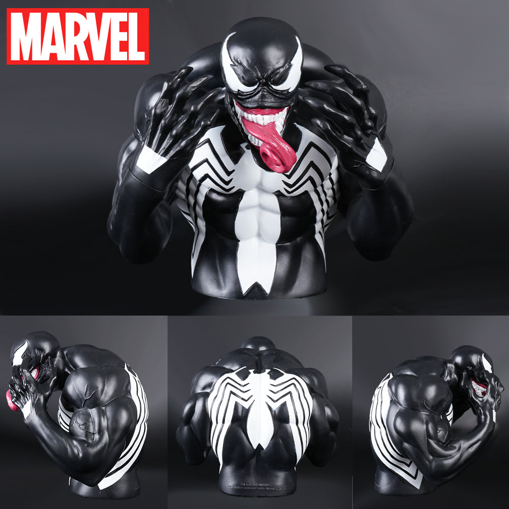 Tirelire Marvel Venom Officielle 3D en PVC – Figurine Stéréo Imposante Étanche et Anti‑Choc, Objet de Collection et Organisateur de Bureau, Décoration Maison, Bocal à Économies