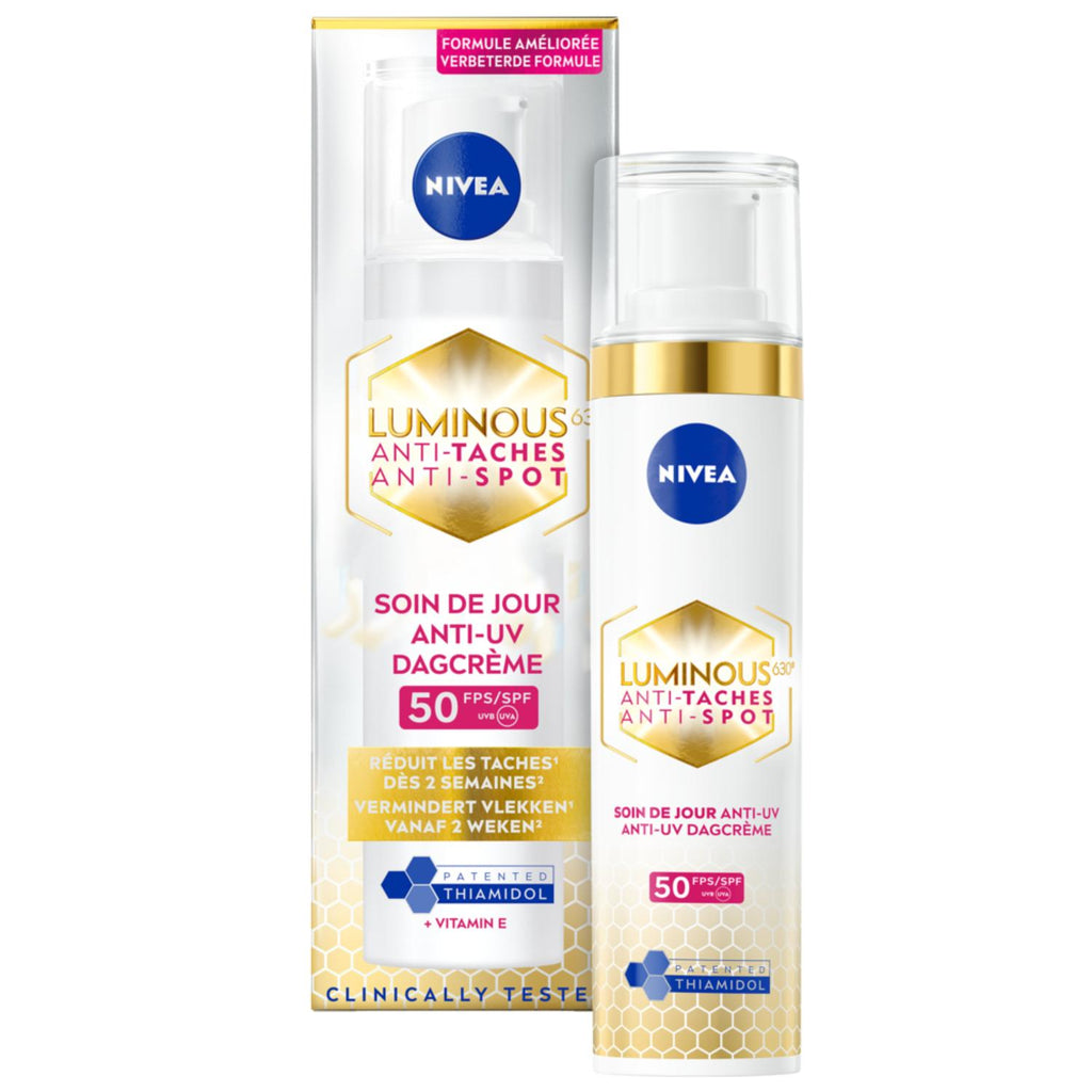 NIVEA Luminous630 Visage Soin Jour Protecteur Anti‑Taches FPS50 40 ml
