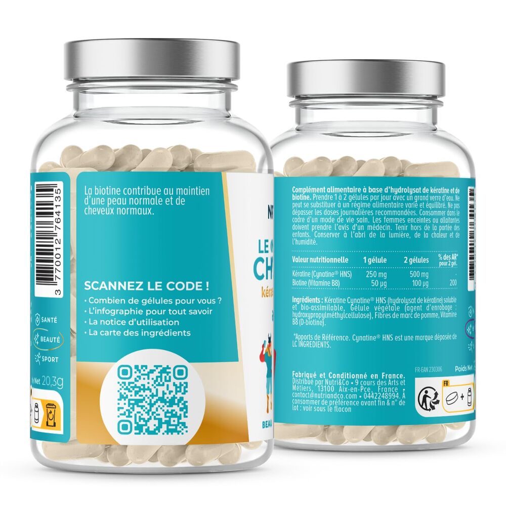 Nutri&Co Complexe Cheveux - 60 gélules