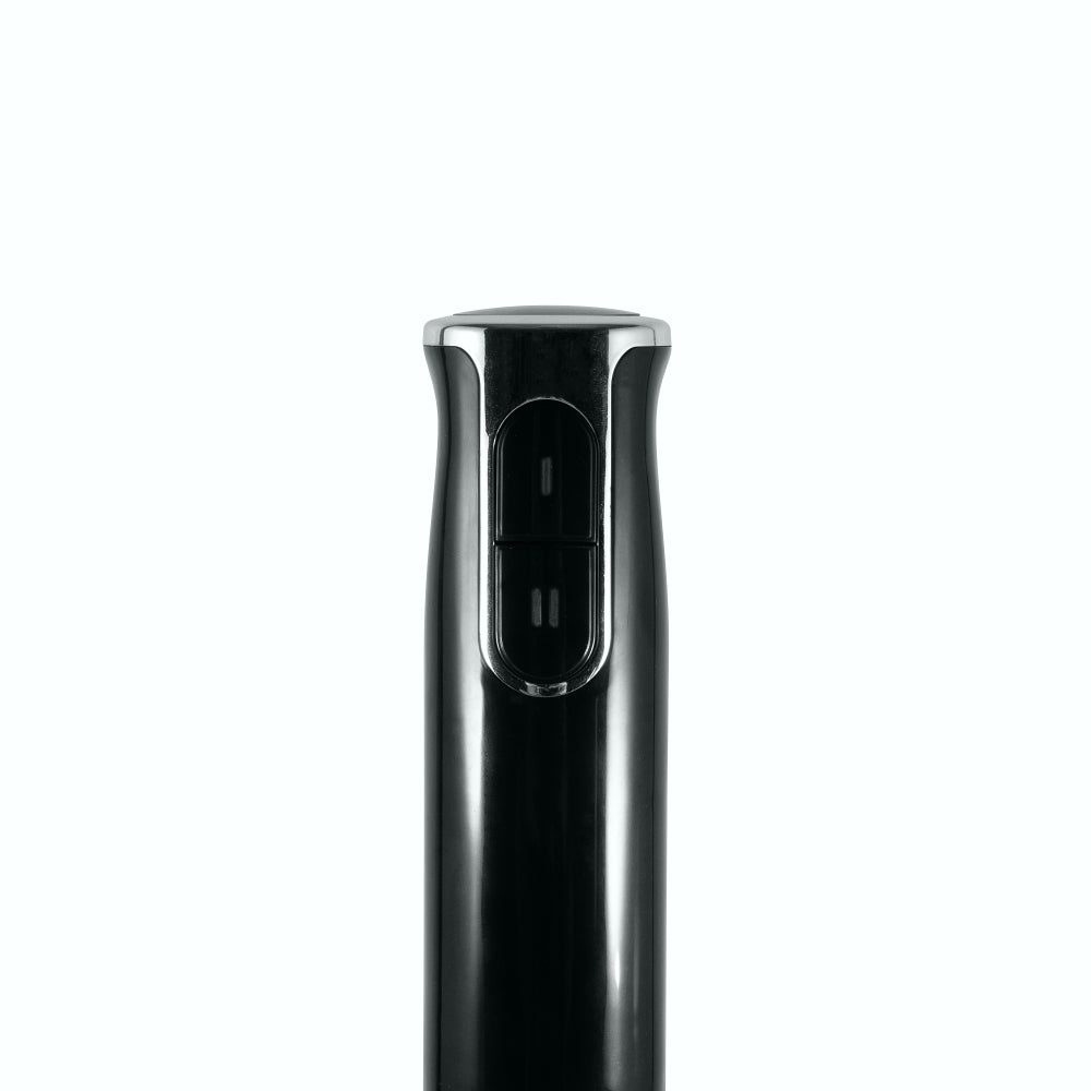 KitchenCook Mixeur plongeant Hand X noir avec pied en acier inoxydable