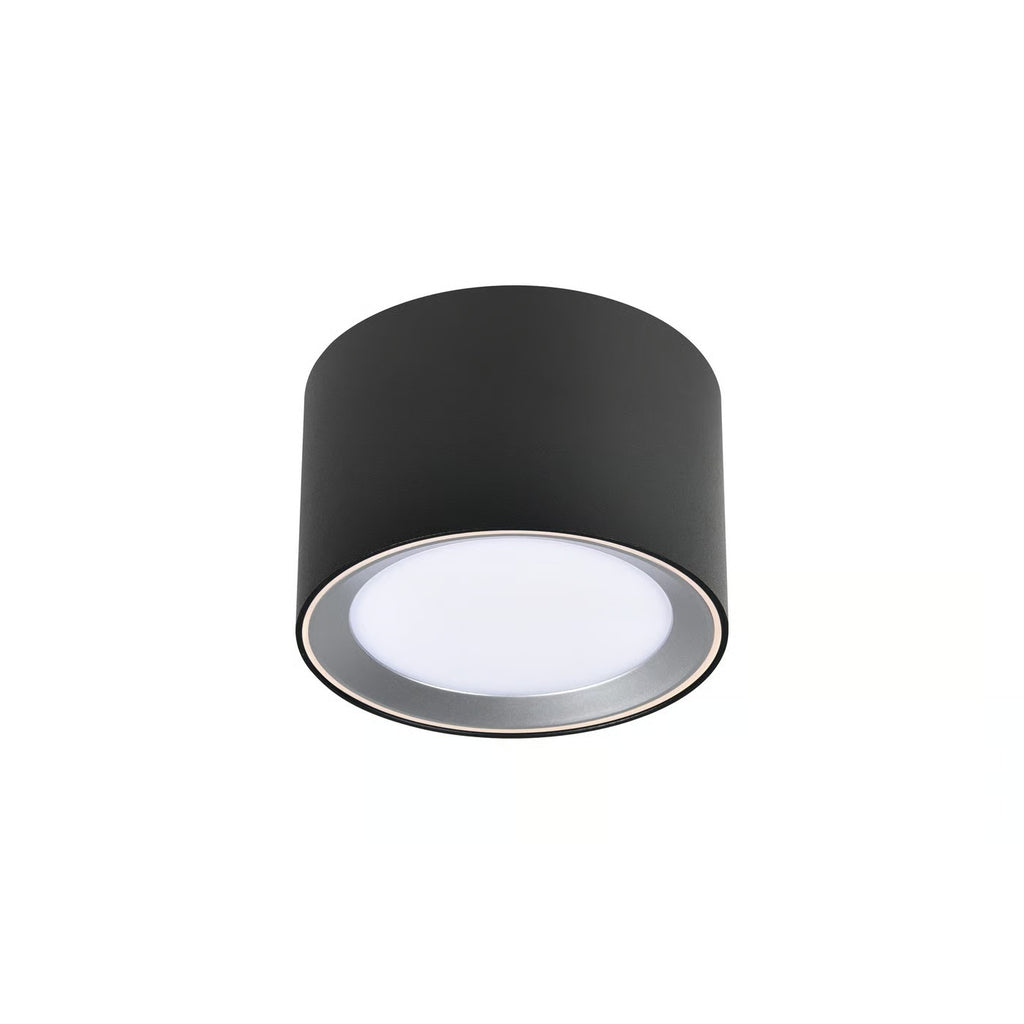Plafonnier LANDON SMART court - variation de température de 2700-6500k LED intégrée métal noir IP44 Salle de bain - Nordlux, Intérieur