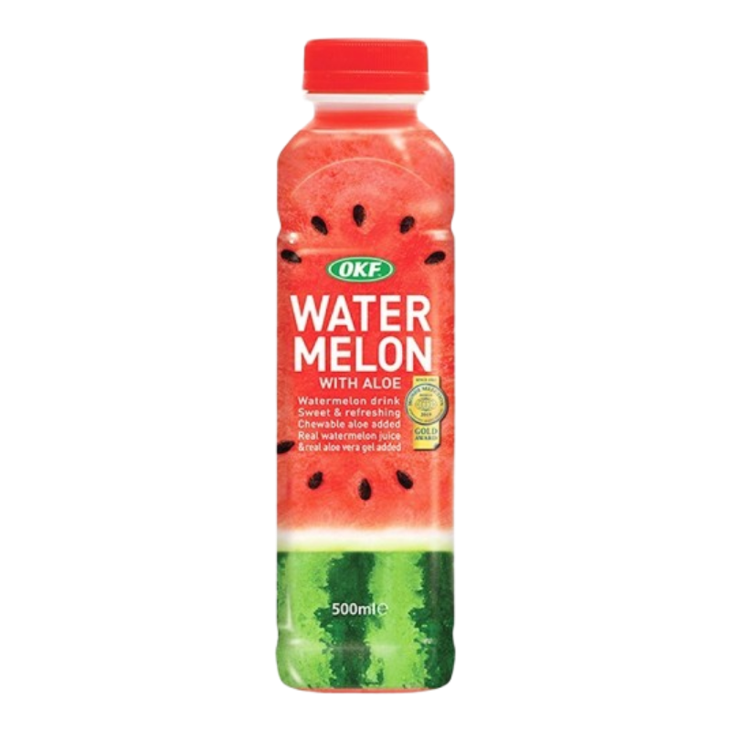 OKF Boisson à l'aloe vera saveur pastèque - 500 ml