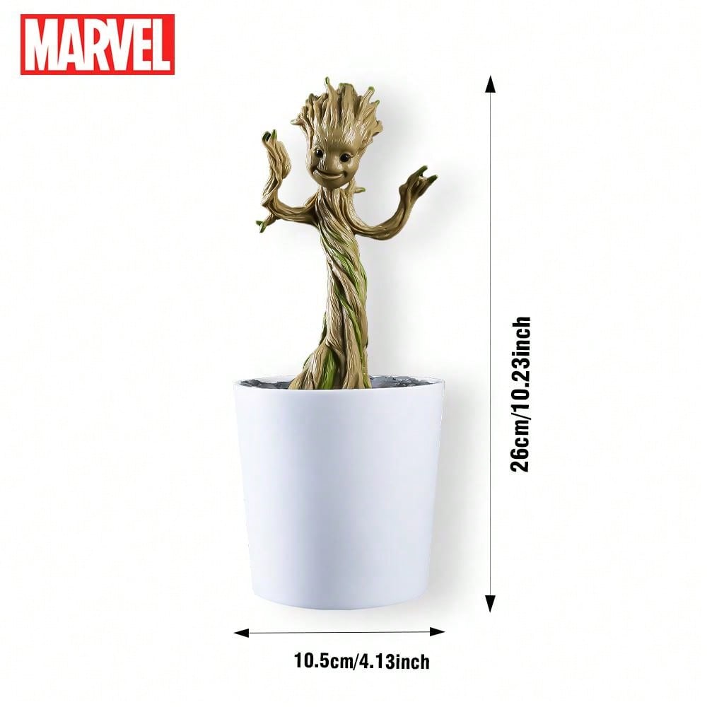Tirelire Marvel Groot 3D Officiellement Licenciée en PVC Étanche et Antichoc – Figurine Décorative, Boîte à Monnaie, Organisateur de Bureau, Objet de Collection, Cadeau