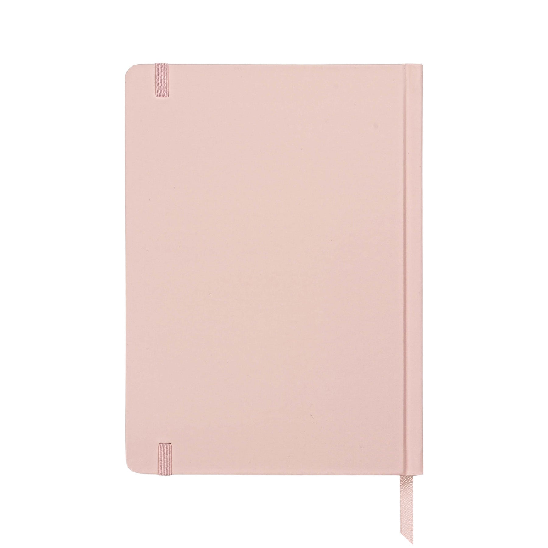 Jubiluu Planificateur cartonné A5 avec marque-page, 18 mois non daté, 100 g/m² - Rose poudré