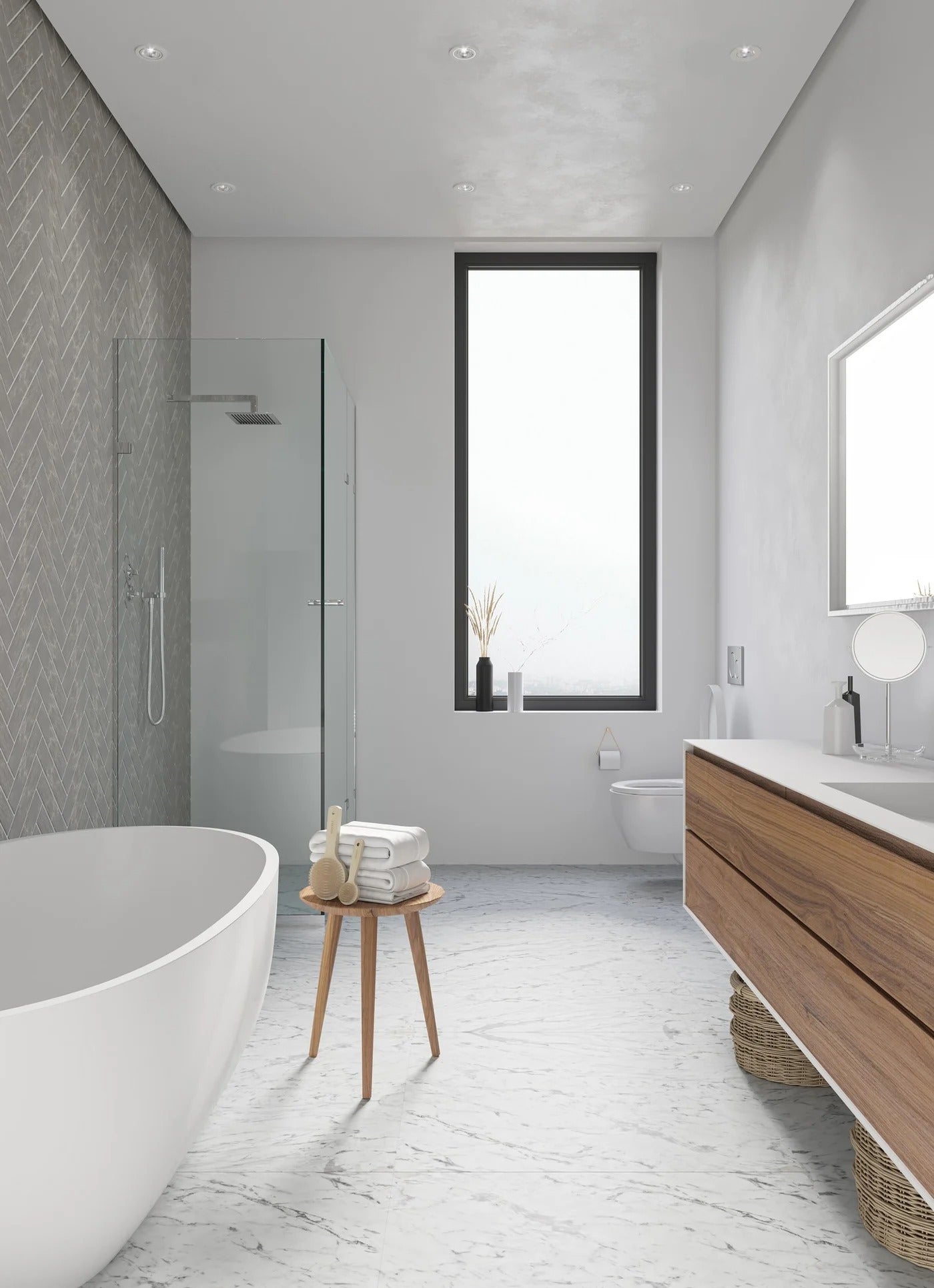 Spot encastré ALEC trois possibilités de réglage de la lumière LED intégrée plastique blanc IP44 Salle de bain - Nordlux, Intérieur