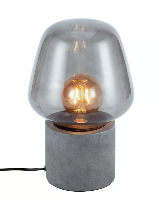 Lampe à poser CHRISTINA 20 béton anthracite IP20 E27 - Nordlux, Intérieur