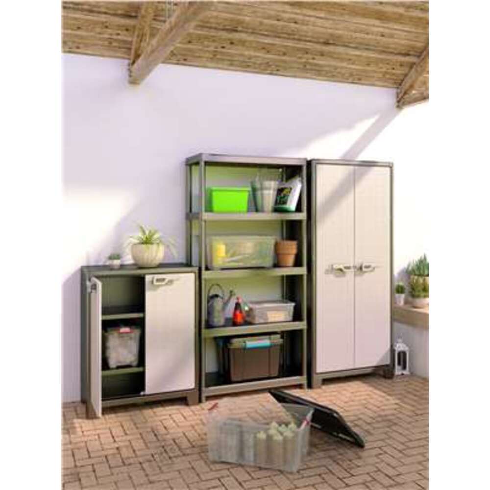 KETER Armoire Utilitaire TITAN Noir - Gris