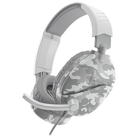 TURTLE BEACH Recon 70 Casque Gaming Filaire (Prise 3.5mm) - Micro Muet par Basculement - PC, PS5, Switch 2 & Xbox Series X|S - Camouflage Arctique