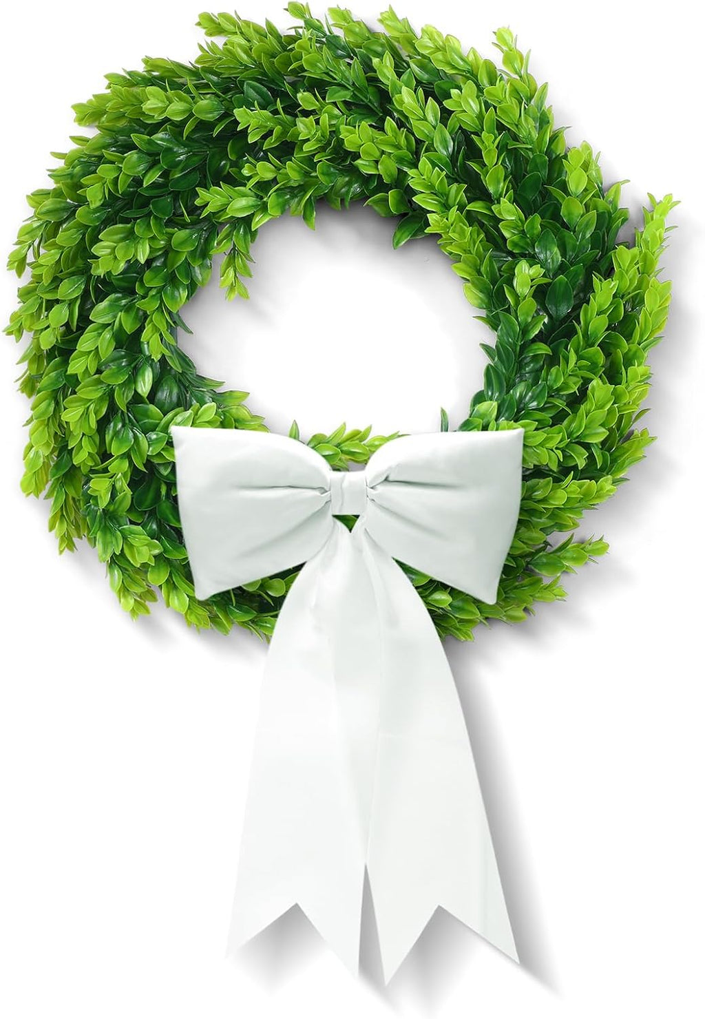 DDHS Couronne de buis avec ruban - 50 cm