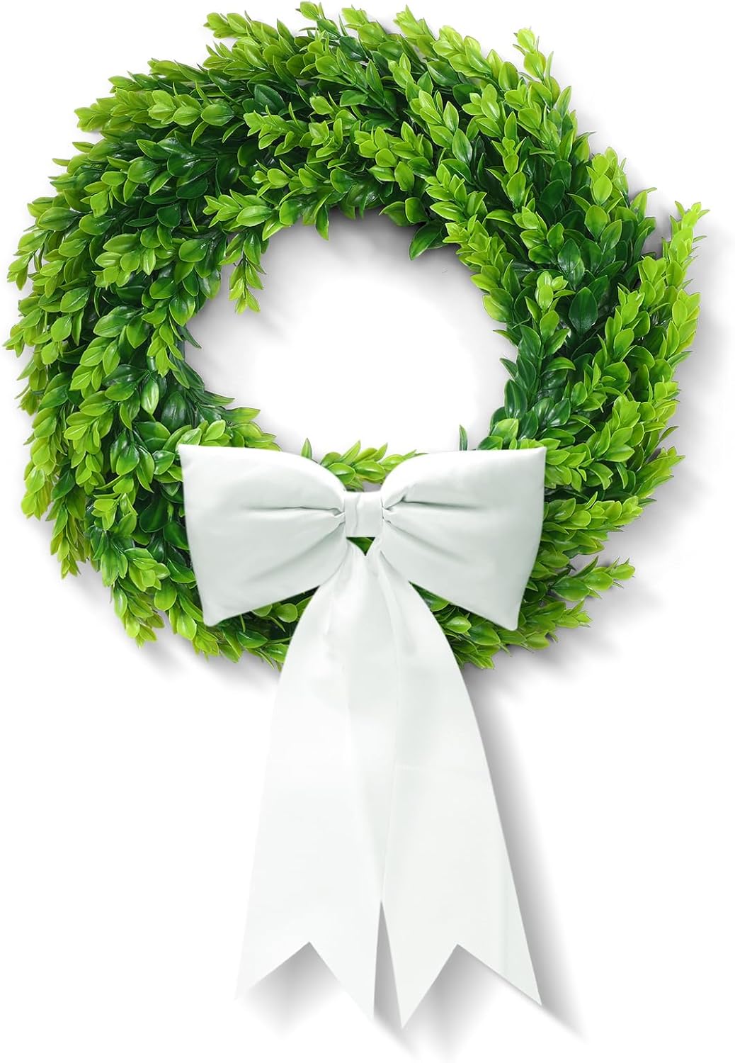 DDHS Couronne de buis avec ruban - 50 cm