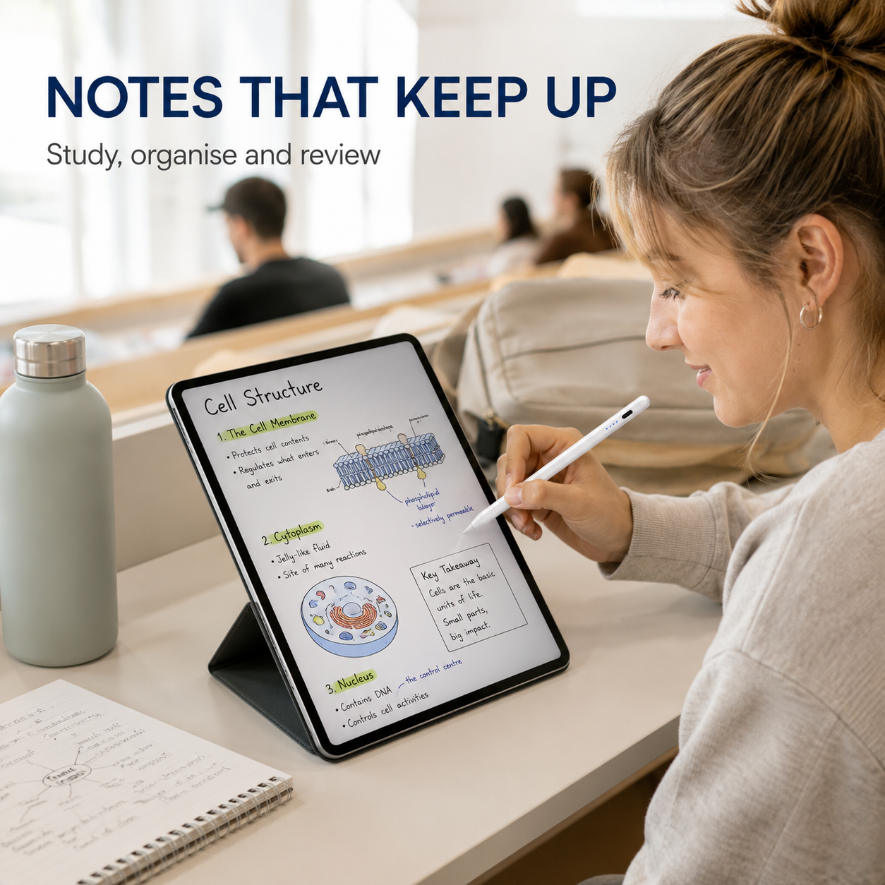 VoxorAI HL-U05 Stylet universel pour tablette iOS, iPad, Android et Microsoft - Blanc