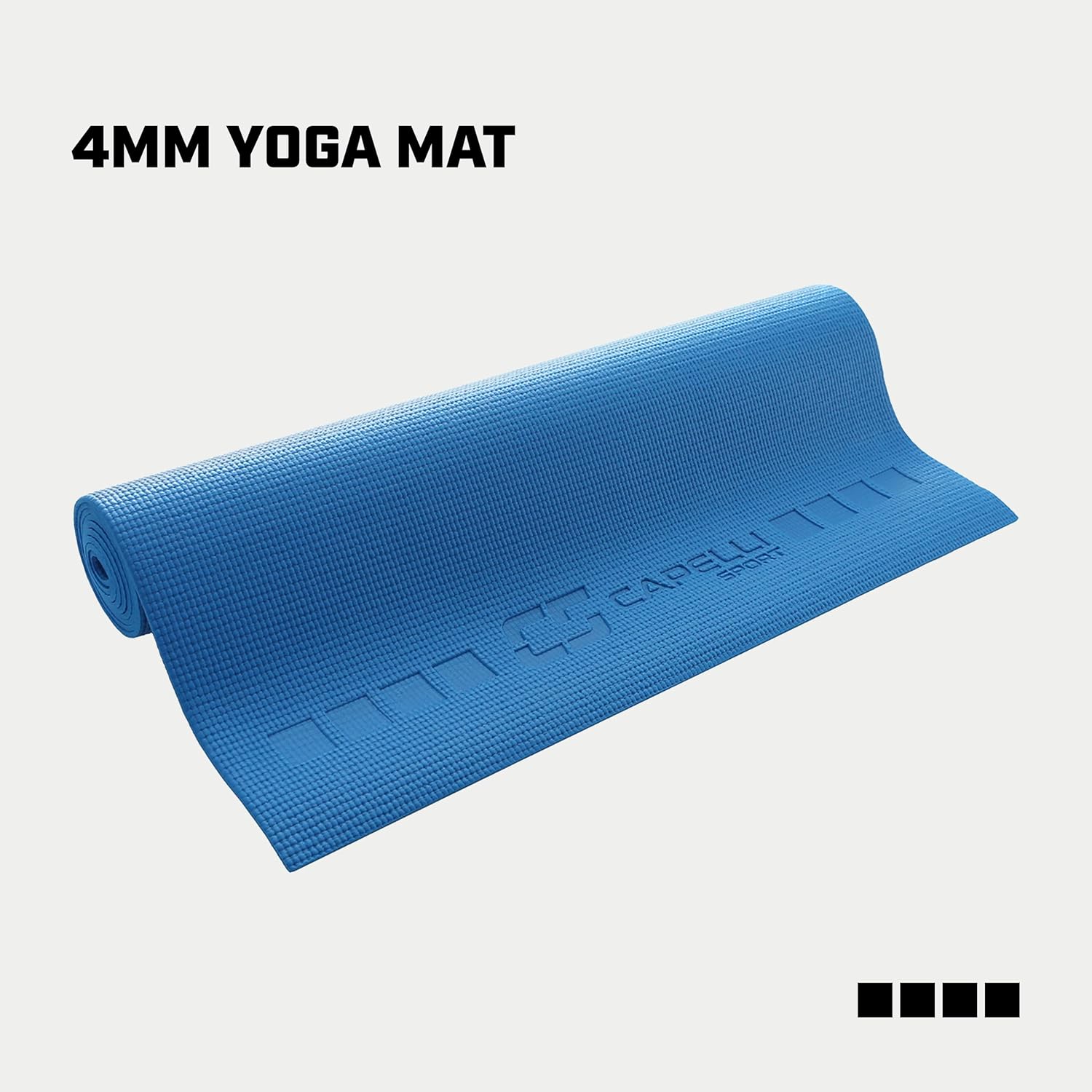 Tapis de yoga 4MM 24" x 68" Yoga, Pilates, fitness et entraînement au sol à domicile, gym antidérapant