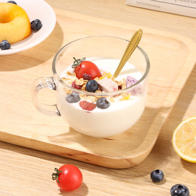 BJ Tasse à Lait 450ml avec Cuillère, Pack Unitaire