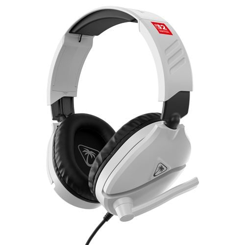 Turtle Beach Recon 70 Casque Gaming Filaire (Prise 3,5 mm) - Micro Flip-to-Mute - Nintendo Switch, Switch Lite, Switch OLED & Switch 2 - Blanc