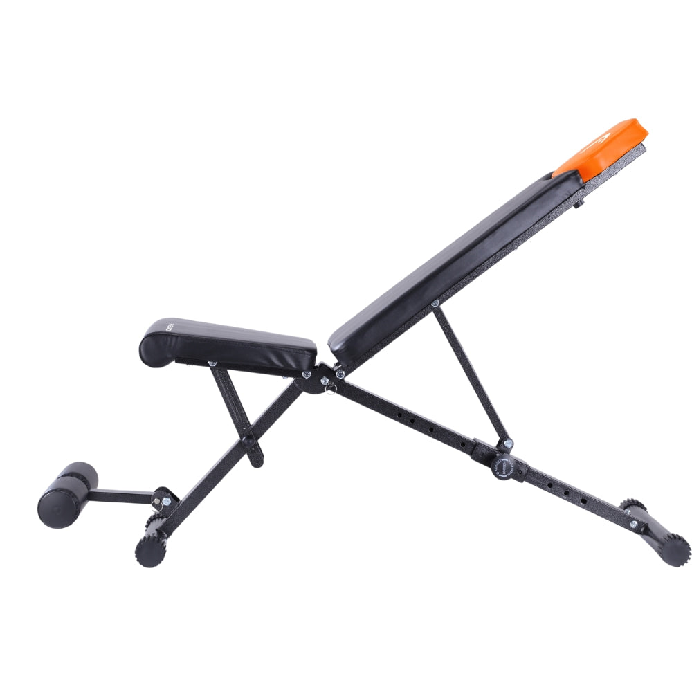 HEAD HA369 Banc de fitness pliable - Noir & orange