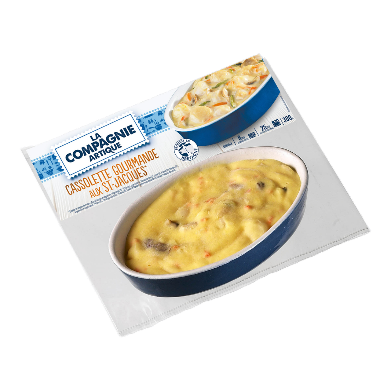 La Compagnie Artique Flan riche et crémeux aux noix de Saint-Jacques - 300 g