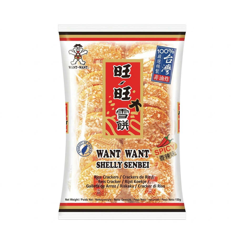WANT WANT Crackers de riz épicés - 150 g