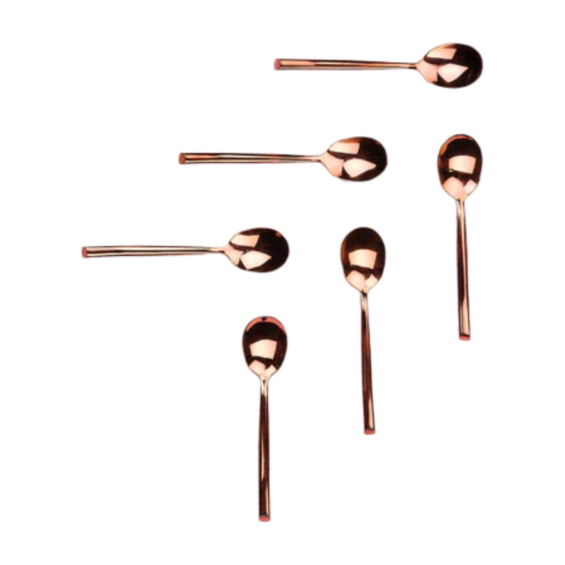 BJÖRN KNUT Lot de 6 petites cuillères - Cuivre