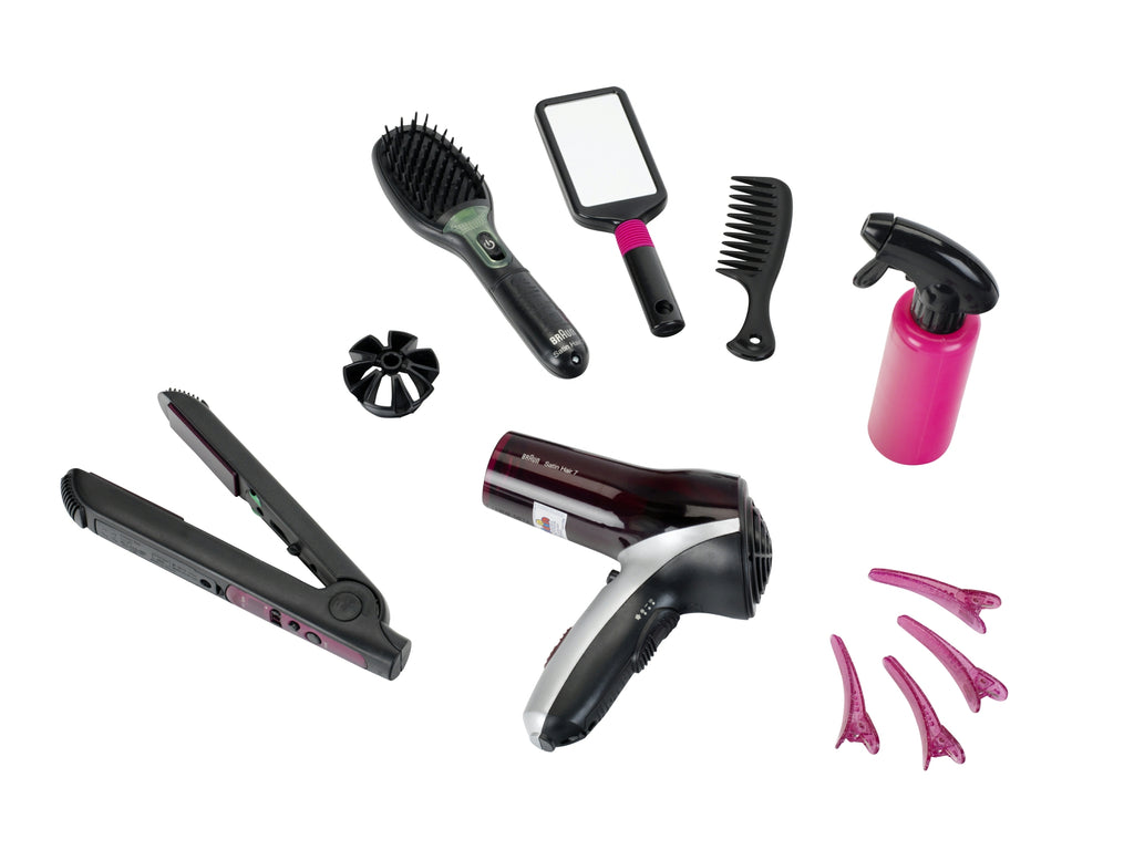 Theo Klein 5873 Braun Satin Hair 7 Kit de coiffure complet