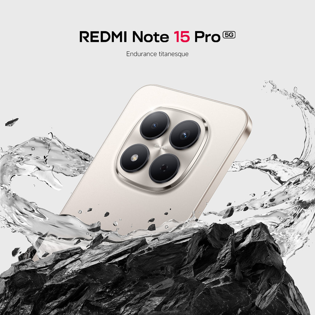REDMI Note 15 Pro 5G Couleur Titane 12 Go RAM 512 Go ROM Esim, Double SIM, NFC