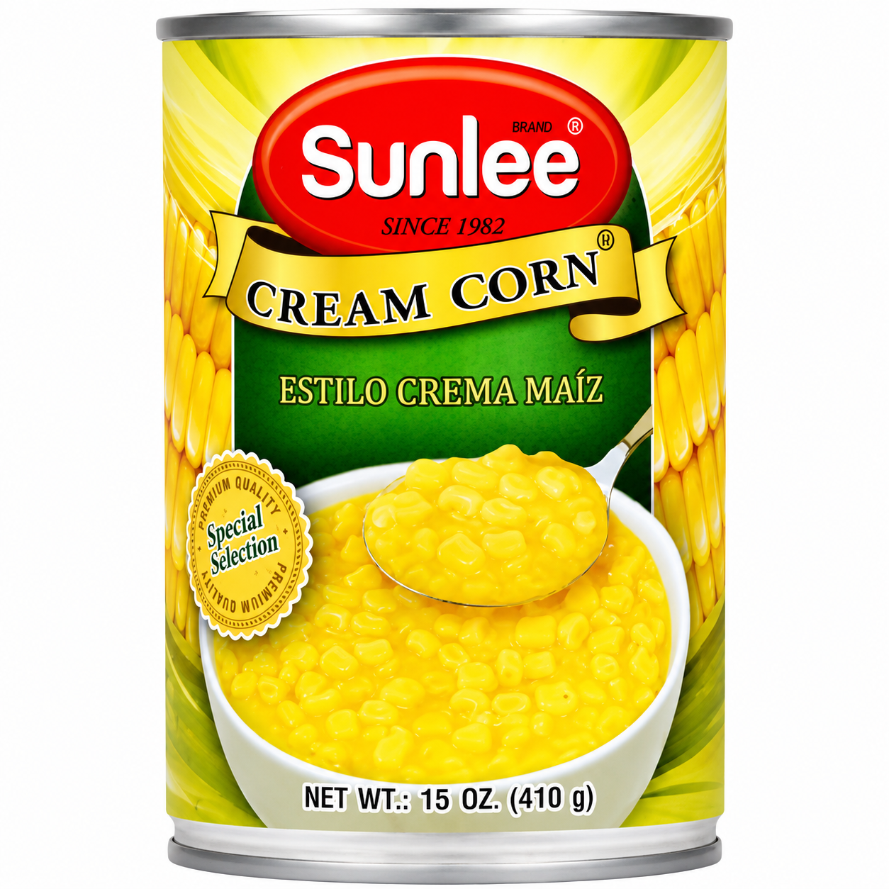 Sunlee Maïs à la crème en conserve Ouverture facile 410 g