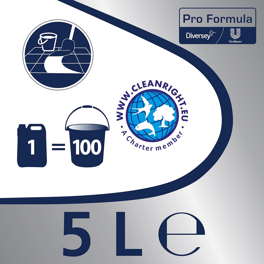 CIF Oxygel Nettoyant professionnel sols et multi-surfaces concentré à l'oxygène actif Orchidée 5 L