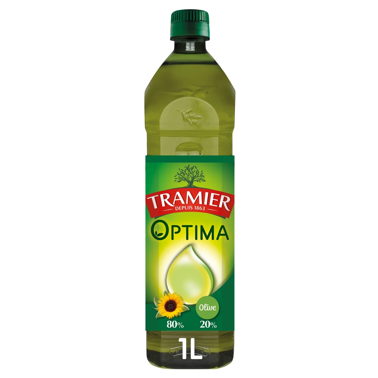 TRAMIER Huile d'olive mélange tournesol/olive la bouteille de 1 l