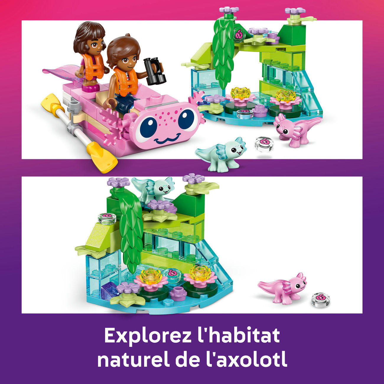 LEGO Friends 42681 Le bateau d’aventures axolotl