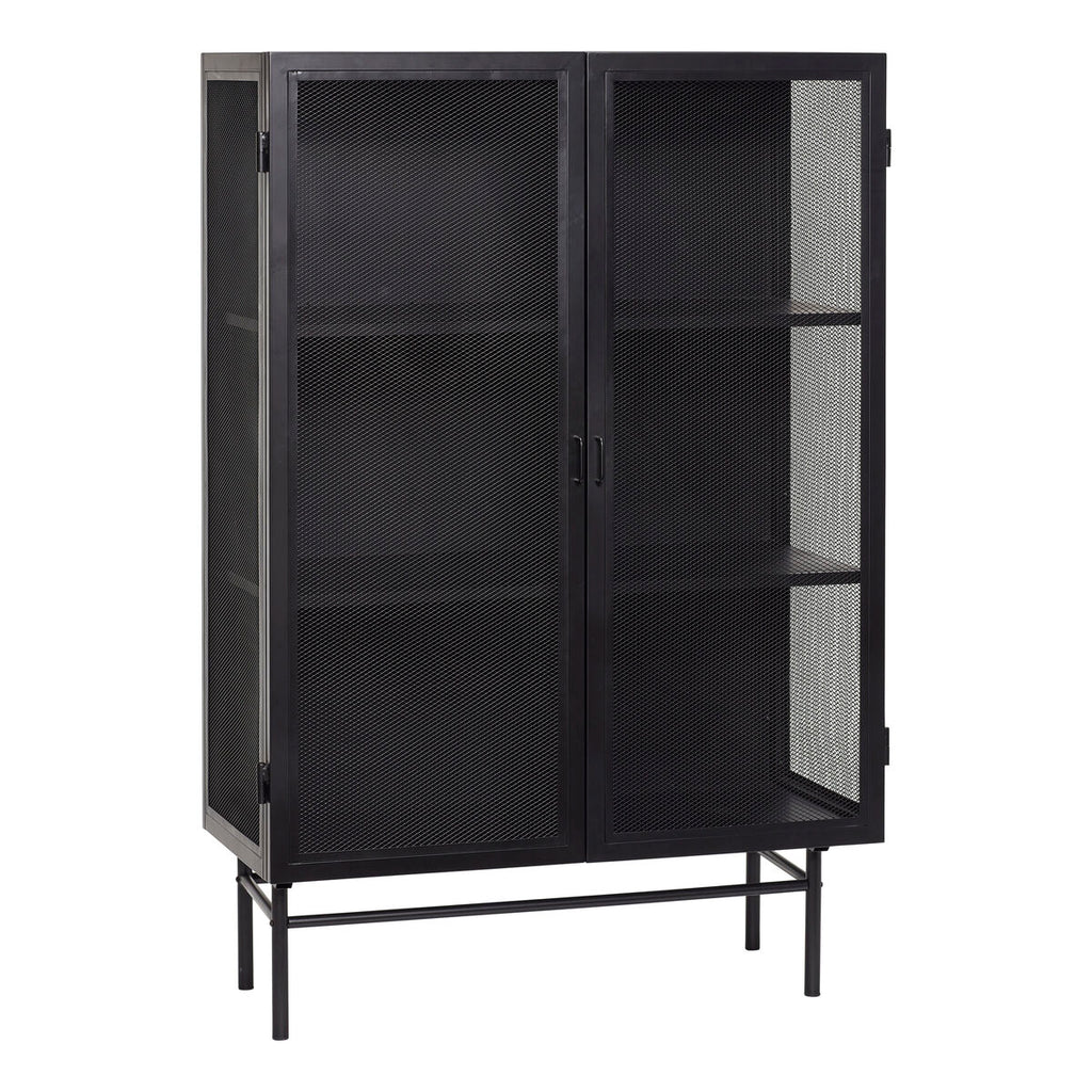 Hübsch Edge Meuble de rangement double - Noir