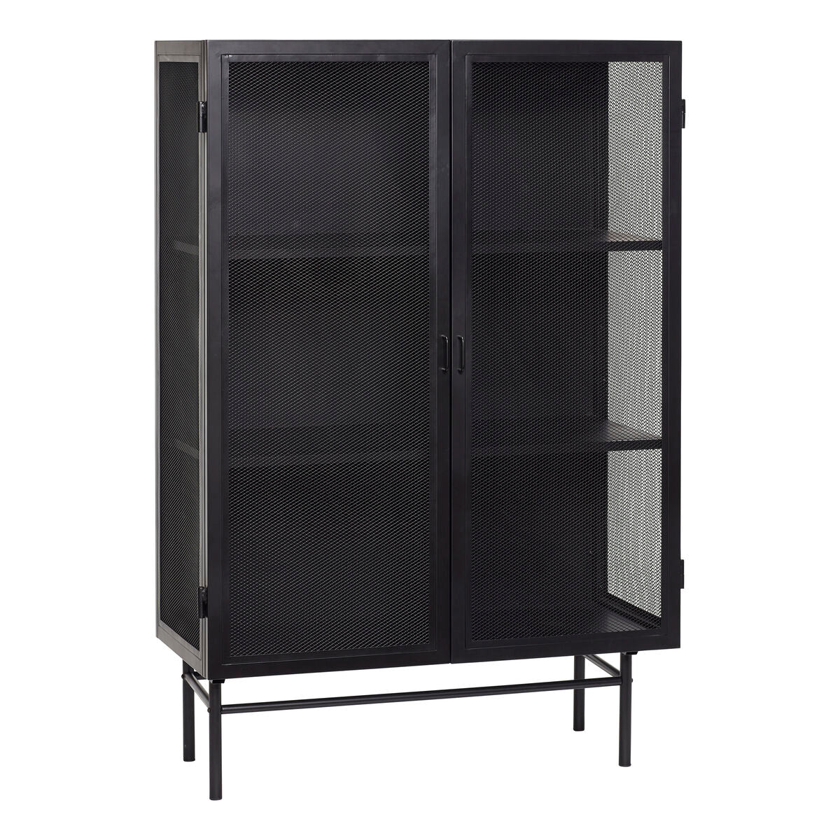 Hübsch Edge Meuble de rangement double - Noir