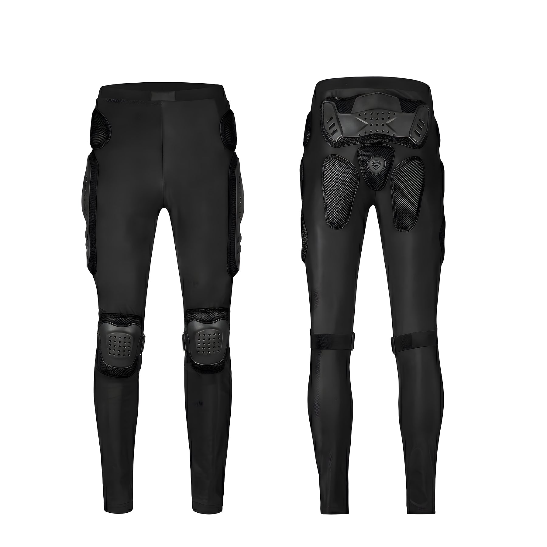 Pantalon de protection moto unisexe avec coques de protection, Protections résistantes aux chocs pour hanches, cuisses et genoux, Équipement de sécurité antichute pour VTT
