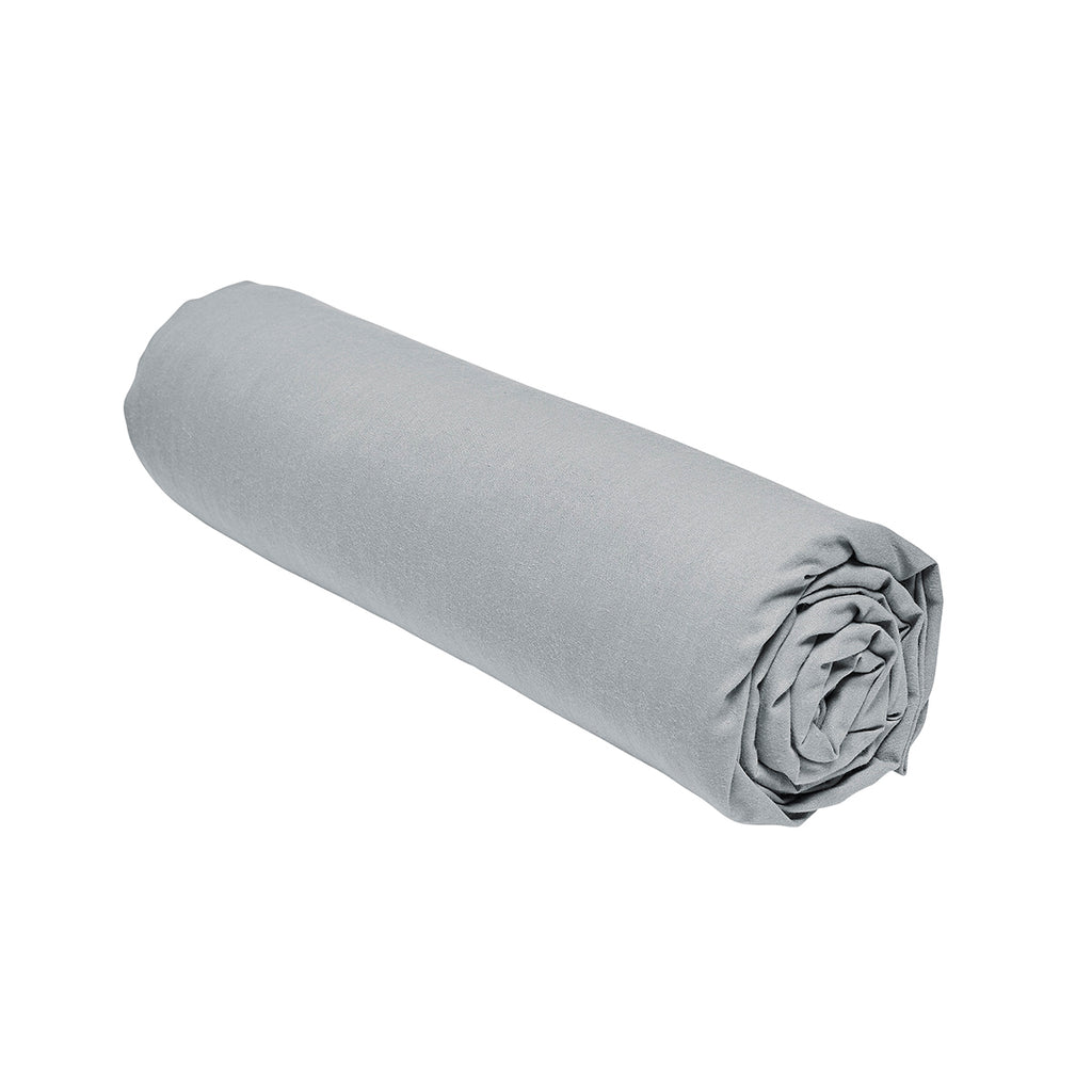 TODAY Essential Drap-housse en coton acier - 140 x 190 cm, profondeur 23 cm