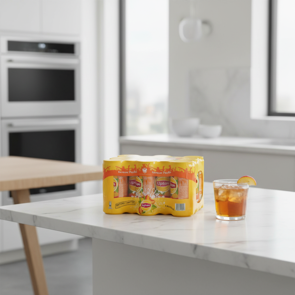 Lipton Thé glacé pêche en canettes - 24 x 33 cl