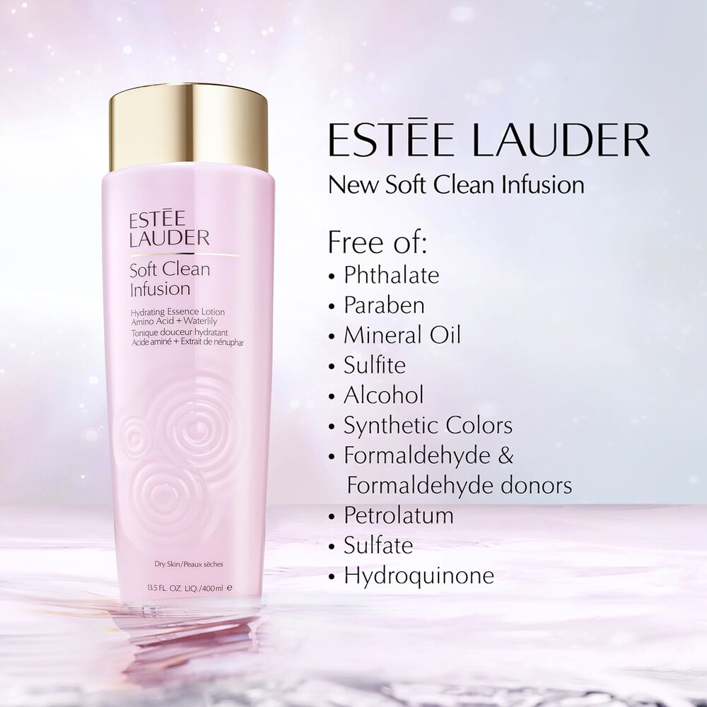 Estée Lauder Soft Clean Infusion Lotion tonique hydratante Nouvelle version 400 ml