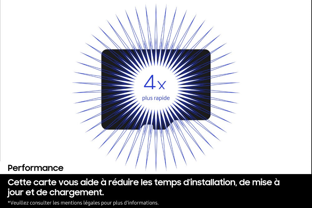 Samsung P9 Express Carte mémoire MicroSDXC 256 Go, U3 V30 A1, PCIe Gen3 x1 NVMe 1.3, jusqu’à 800 Mo/s SD Express, MB-MK256T/WW