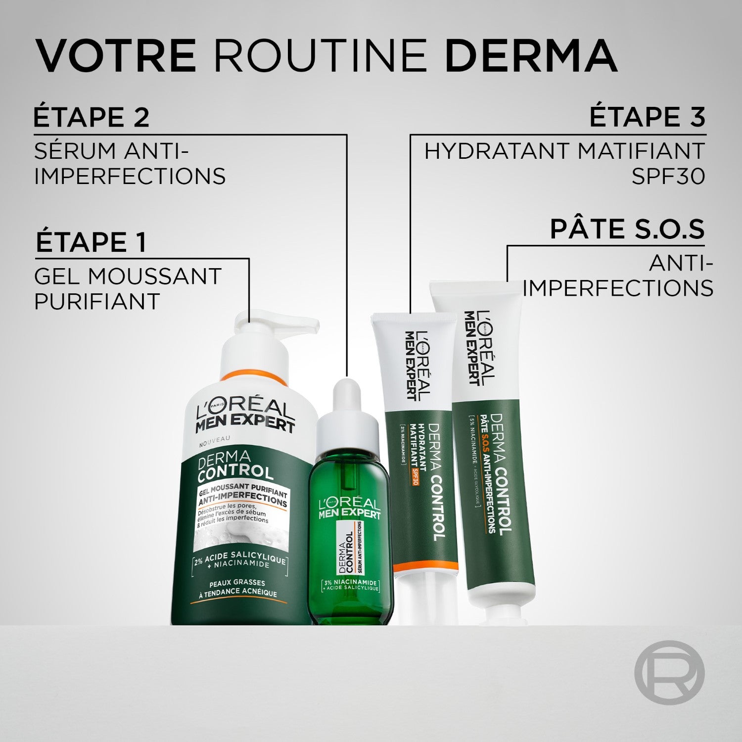 L'Oréal Paris Men Expert Derma Control Hydratant Matifiant SPF30 40ml