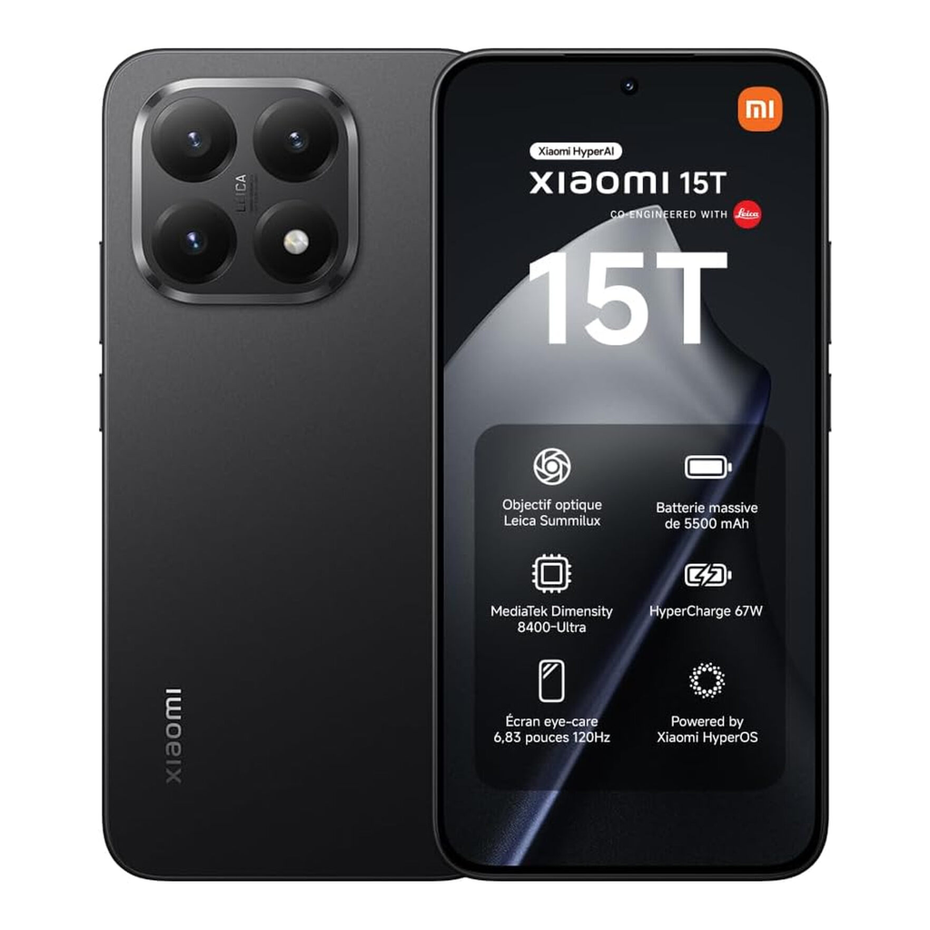 Xiaomi 15T 12+256 Noir ESIM, Double SIM, NFC
