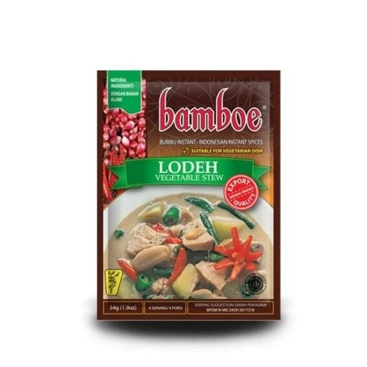 Bamboe Pâte pour ragoût de légumes au lait de coco 54 g
