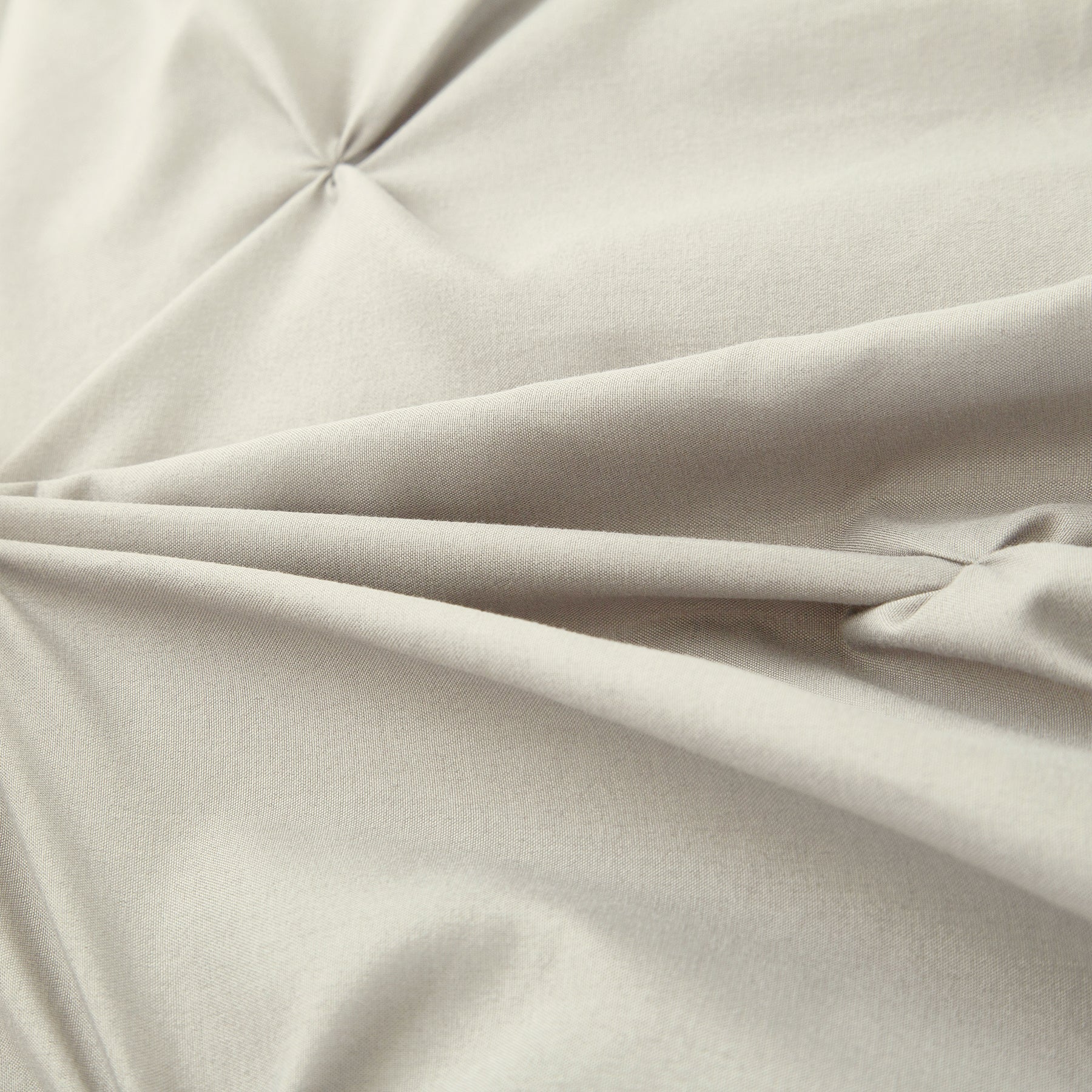 Ensemble housse de couette et taies d'oreiller, coloris naturel, en lin, effet plissé, aspect filé, 140 x 200 cm + 65 x 65 cm x 1